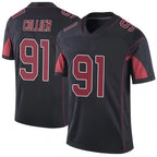 A.Cardinals #91 L.J. Collier Player Black Vapor Limited Elite Gdoa Stitched Jerseys