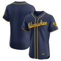 M.Brewers ## Brewers Blank Player Navy Home Limited Elite Fdoa Stitched Jerseys