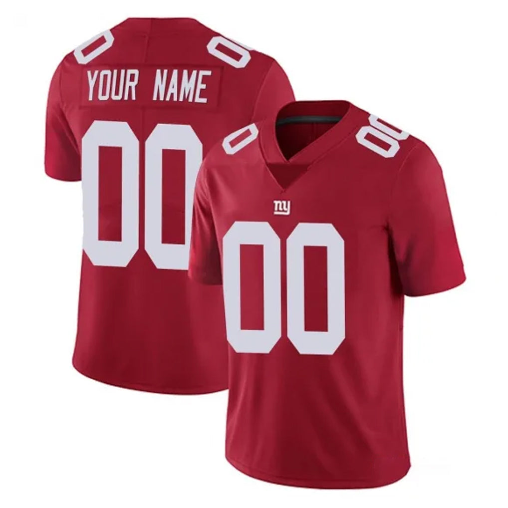Custom NY.Giants Red Limited Vapor Untouchable Home Game Any Name & Numbers Gdoa Stitched Jerseys