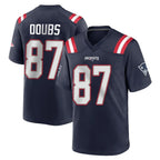 NE.Patriots #87 Romeo Doubs Player Navy Home Game Gdoa Stitched Jerseys