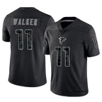 A.Falcons #11 Jalon Walker Player Black RFLCTV Limited Gdoa Stitched Jerseys