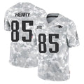NE.Patriots #85 Hunter Henry Player Arctic Camo Salute To Service Limited Game Gdoa Stitched Jerseys