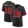 SF.49ers #19 Deebo Samuel Sr. Player Black Rivalries Collection Home Game Gdoa Stitched Jerseys