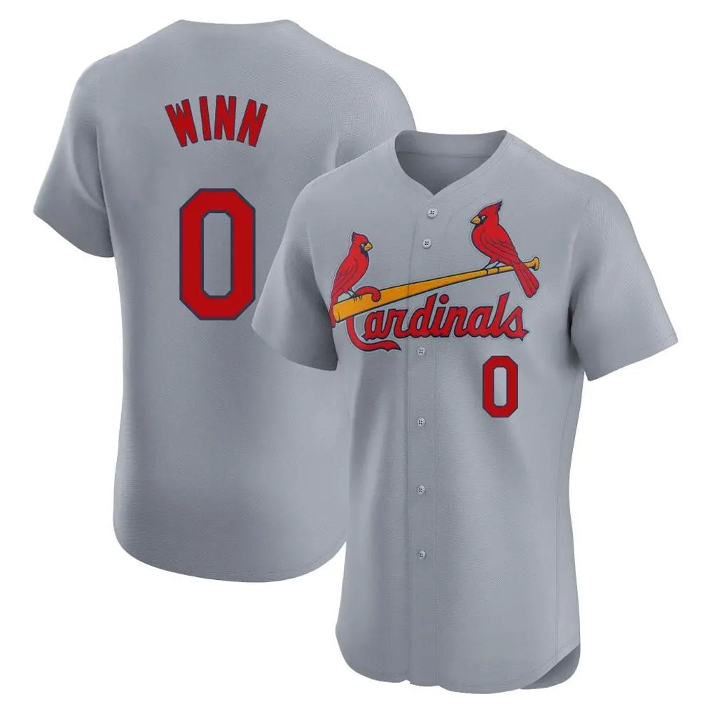 St. Louis Cardinals #0 Masyn Winn Player Gary Home Limited Elite Fdoa Stitched Jerseys