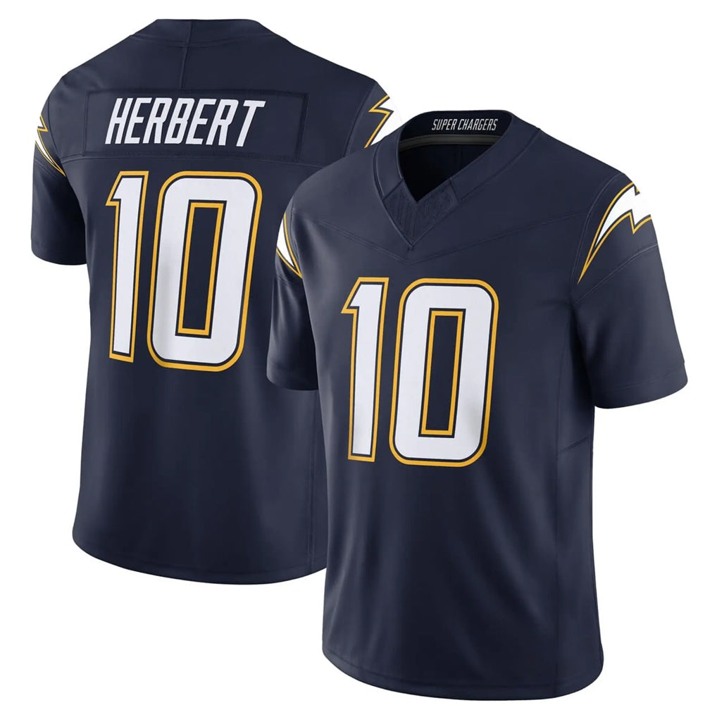 LA.Chargers #10 Justin Herbert Player Navy Vapor F.U.S.E. Limited Home Game Gdoa Stitched Jerseys