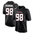 H.Texans #98 Sheldon Rankins Player Carbon Black Fashion Home Game Gdoa Stitched Jerseys