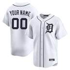 Custom D.Tigers White Limited Home Game Any Name & Number Gdoa Stitched Jerseys