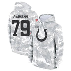 IN.Colts #79 Bernhard Raimann Player Arctic Camo Salute to Service Hoodies Limited Game Gdoa Stitched Jerseys