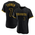 P.Phillies #7 Trea Turner Player Black Snake Skin City Home Limited Elite Fdoa Stitched Jerseys