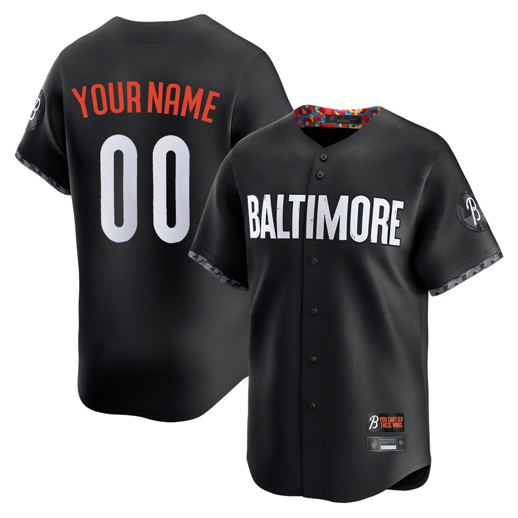 Custom B.Orioles Black City Connect Limited Home Game Any Name & Number Gdoa Stitched Jerseys