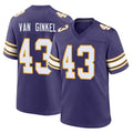 M.Vikings #43 Andrew Van Ginkel Player Purple Classic Home Game Gdoa Stitched Jerseys