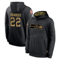 S.Seahawks #22 Rashid Shaheed Player Black Salute to Service Hoodies Limited Game Gdoa Stitched Jerseys