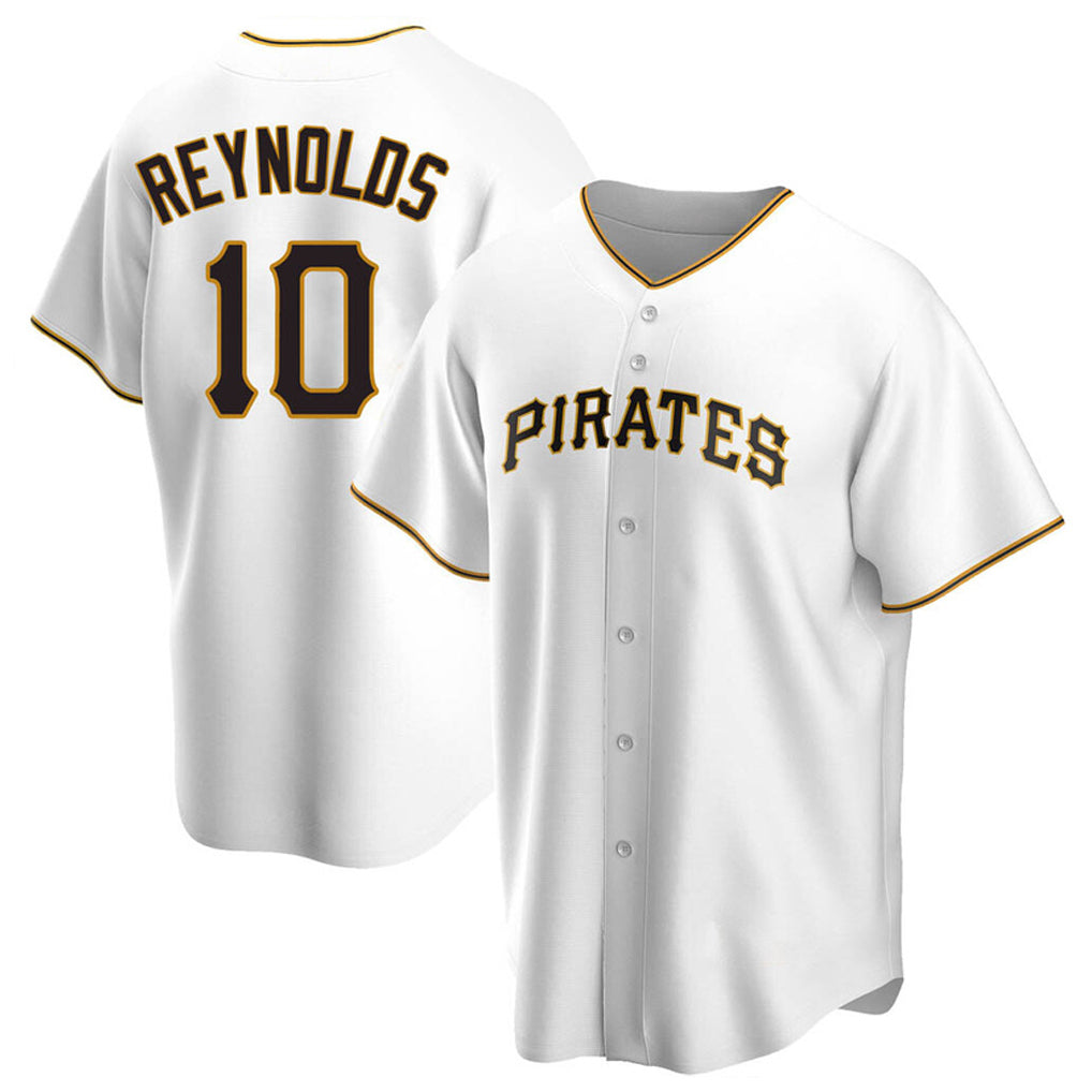 P.Pirates #10 Bryan Reynolds Player White Home Game Fdoa Stitched Jerseys