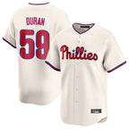 P.Phillies #59 Jhoan Duran Player Cream Home Limited Fdoa Stitched Jerseys