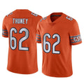 C.Bears #62 Joe Thuney Player Orange Alternate Vapor Limited Home Game Gdoa Stitched Jerseys