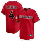 C.Guardians #4 Brayan Rocchio Player Red Limited Home Gdoa Stitched Jerseys