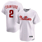 P.Phillies #2 Justin Crawford Player White Home Limited Fdoa Stitched Jerseys