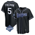 LA.Dodgers #5 Freddie Freeman Player Black World Series Meet Carbon Limited Home Fdoa Stitched Jerseys
