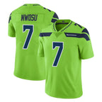S.Seahawks #7 Uchenna Nwosu Player Green Limited Color Rush Home Game Gdoa Stitched Jerseys