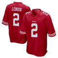 SF.49ers #2 Deommodore Lenoir Player Red Home Game Gdoa Stitched Jerseys