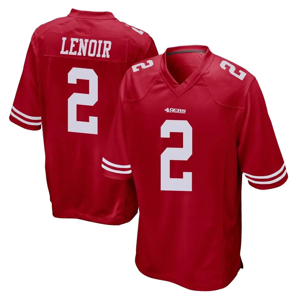 SF.49ers #2 Deommodore Lenoir Player Red Home Game Gdoa Stitched Jerseys