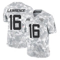 J.Jaguars #16 Trevor Lawrence Player Arctic Camo Salute To Service Limited Game Gdoa Stitched Jerseys
