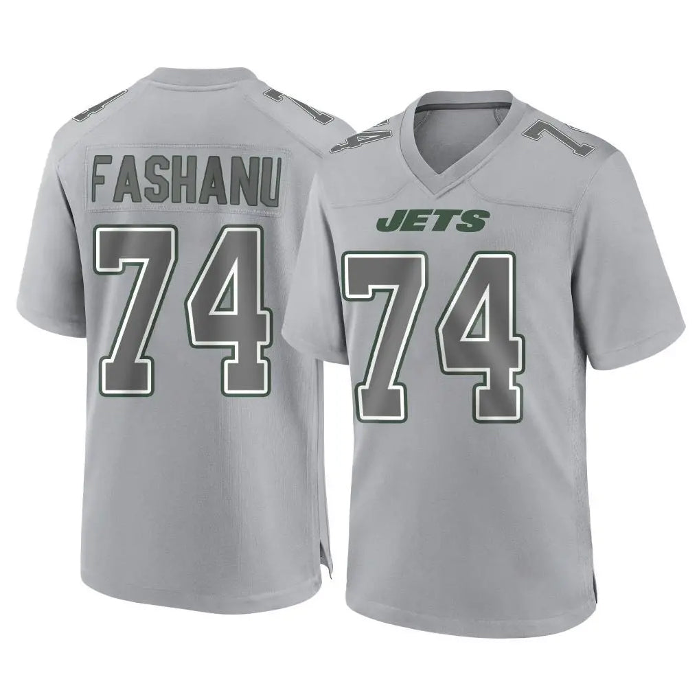 NY.Jets #74 Olu Fashanu Player Gray Limited Atmosphere Fashion Home Game Gdoa Stitched Jerseys