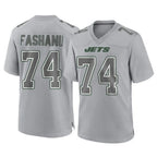 NY.Jets #74 Olu Fashanu Player Gray Limited Atmosphere Fashion Home Game Gdoa Stitched Jerseys