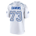 B.Bills #73 Dion Dawkins Benford Player White Rivalries Collection Limited Gdoa Stitched Jerseys
