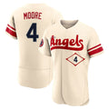 LA.Angels #4 Christian Moore Player Cream City Connect Limited ELite Home Fdoa Stitched Jerseys