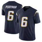 LA.Chargers #6 Denzel Perryman Player Navy Vapor F.U.S.E. Limited Home Game Gdoa Stitched Jerseys