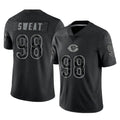 C.Bears #98 Montez Sweat Player Black REFLECTIVE Limited Game Gdoa Stitched Jerseys
