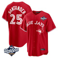 T.Blue Jays #25 Anthony Santander Player Red 2025 World Series Home Limited Fdoa Stitched Jerseys