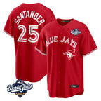 T.Blue Jays #25 Anthony Santander Player Red 2025 World Series Home Limited Fdoa Stitched Jerseys