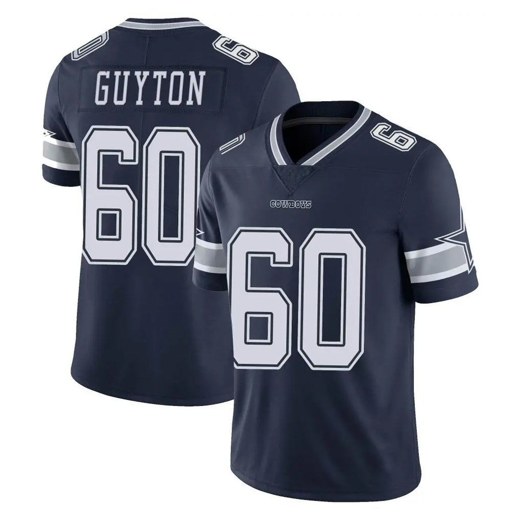 D.Cowboys #60 Tyler Guyton Player Navy Vapor Untouchable Limited Home Game Gdoa Stitched Jerseys