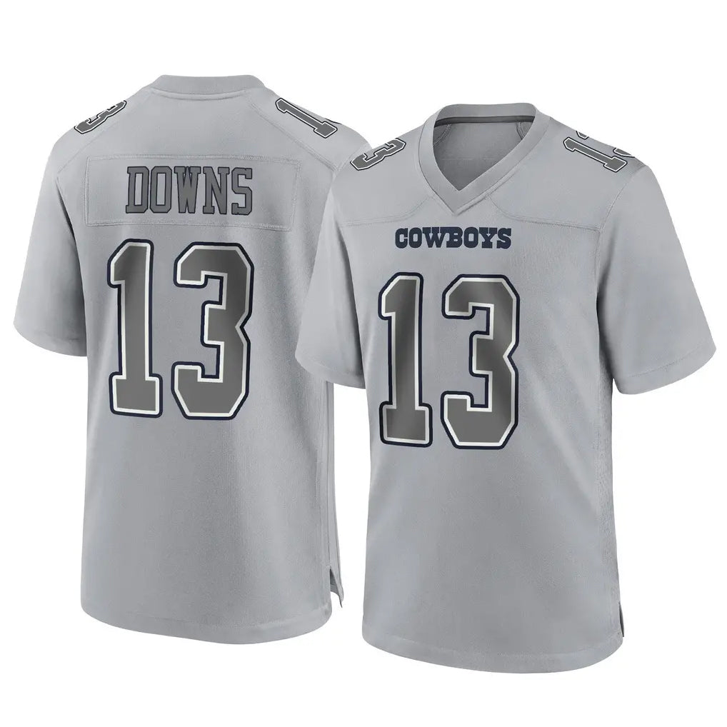 D.Cowboys #13 Caleb Downs Player Gray Atmosphere Fashion Home Game Gdoa Stitched Jerseys