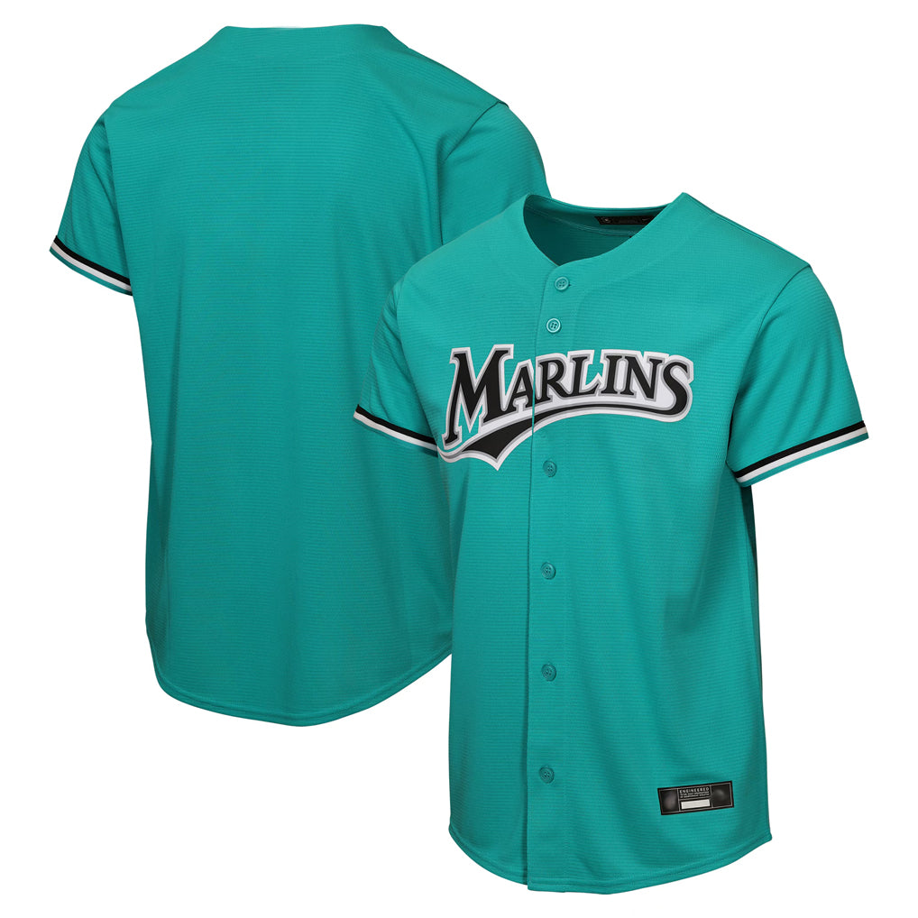 M.Marlins ## Marlins Blank Player Teal Mitchell & Ness Cooperstown Collection Game Fdoa Stitched Jerseys