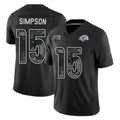 LA.Rams #15 Ty Simpson Player Black Limited 2026 Salute to Service Home Game Gdoa Stitched Jerseys