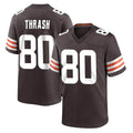 C.Browns #80 Jamari Thrash Player Brown Home Game Gdoa Stitched Jerseys