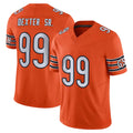 C.Bears #99 Gervon Dexter Sr. Player Orange Vapor F.U.S.E. Limited Home Game Gdoa Stitched Jerseys