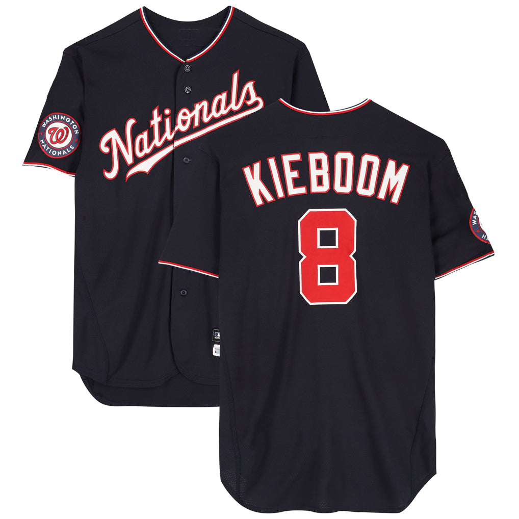 W.Nationals #8 Carter Kieboom Player Navy Home Game Fdoa Stitched Jerseys