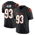 C.Bengals #93 Jonathan Allen Player Black Vapor F.U.S.E. Limited Home Game Gdoa Stitched Jerseys