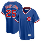 C.Cubs #25 Mois¨¦s Ballesteros Player Royal T-shirt Cooperstown Collection Limited Gdoa Stitched Jerseys
