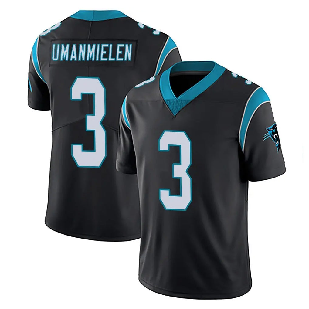 C.Panthers #3 Princely Umanmielen Player Black Vapor Untouchable Limited Game Gdoa Stitched Jerseys