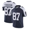 D.Cowboys #87 Jake Ferguson Player Navy-White Limited Alternate Vapor Untouchable Home Game Gdoa Stitched Jerseys