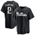 P.Phillies #2 Justin Crawford Player Black Alt Fashion Home Game Fdoa Stitched Jerseys