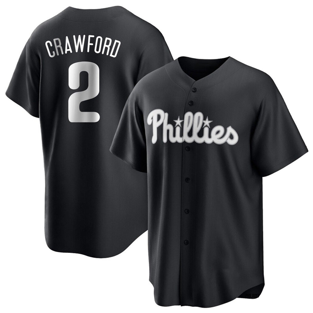 P.Phillies #2 Justin Crawford Player Black Alt Fashion Home Game Fdoa Stitched Jerseys