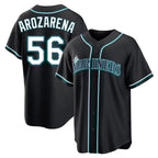 S.Mariners #56 Randy Arozarena Player Black Fashion Home Limited Fdoa Stitched Jerseys