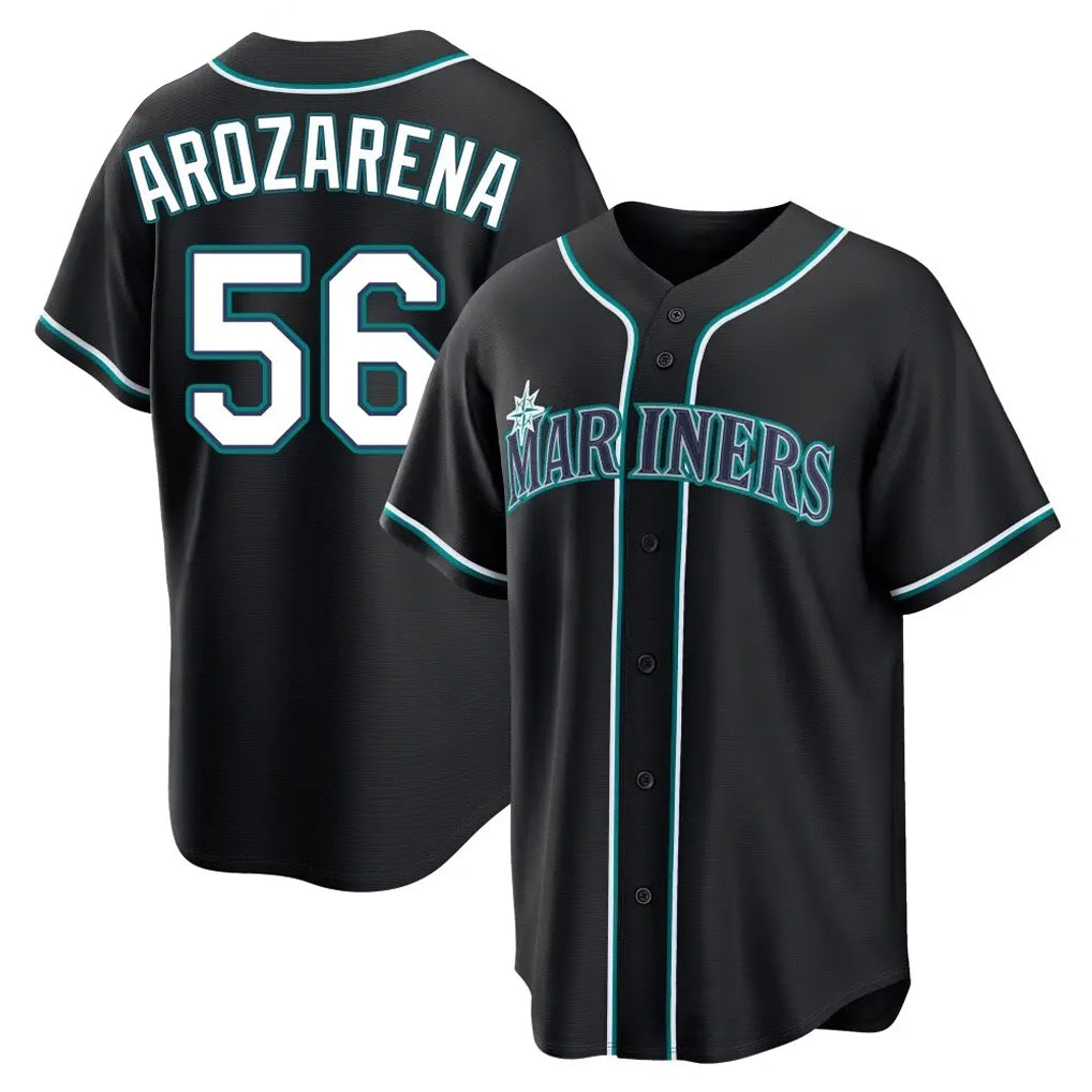 S.Mariners #56 Randy Arozarena Player Black Fashion Home Limited Fdoa Stitched Jerseys