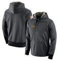 J.Jaguars #1 Montaric Brown Player Gray Salute to Service Hoodies Limited Game Gdoa Stitched Jerseys